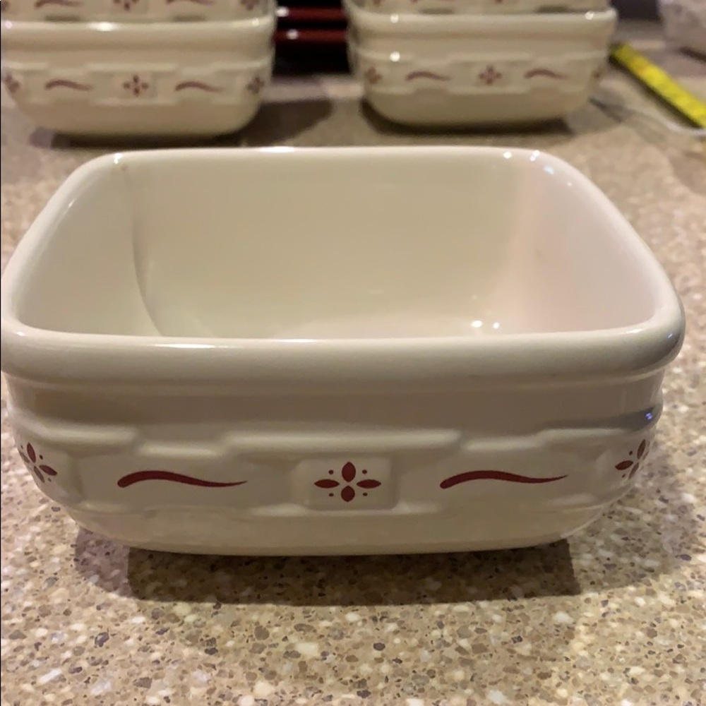 SET OF 6 Longaberger Square Bowls
